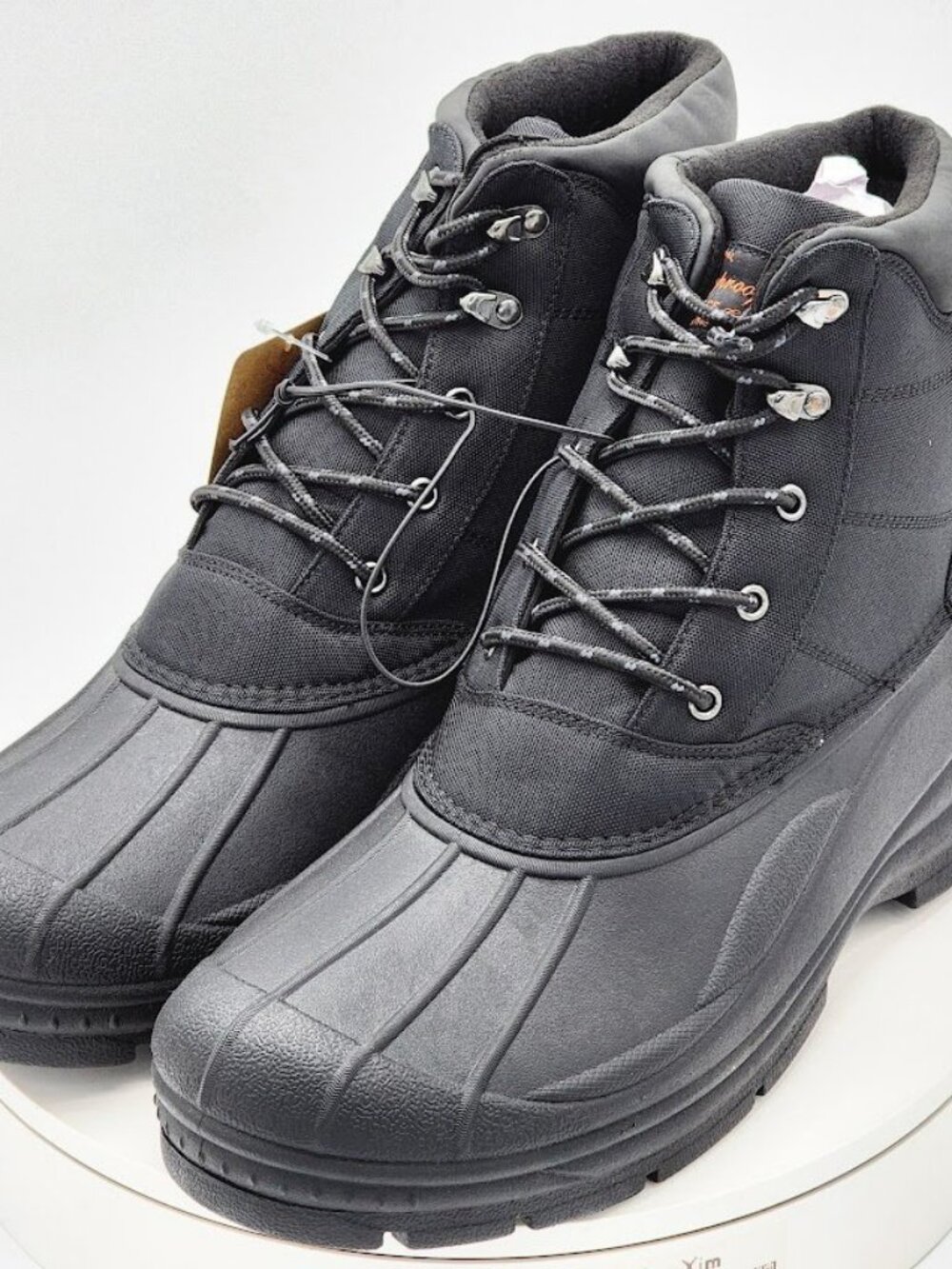 Weatherproof Vintage Jack Men’s Size 10 Black Waterproof Winter Snow Boots - Picture 7 of 11
